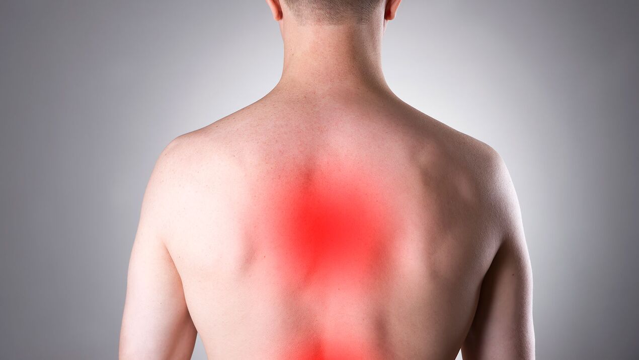 Rückenschmerzen aufgrund von Osteochondrose